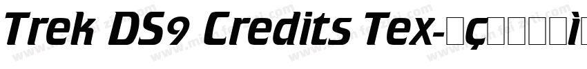 Trek DS9 Credits Tex字体转换